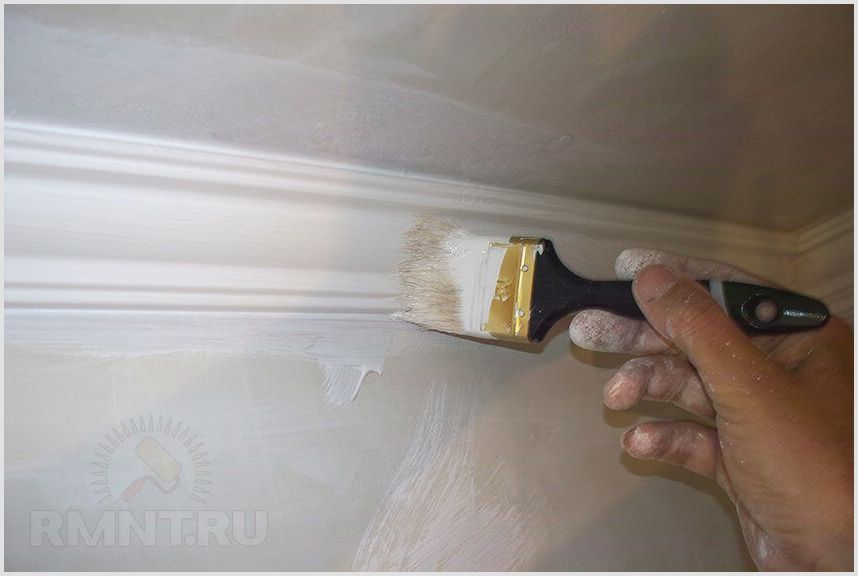 5 Способов идеально покрасить потолочный плинтус