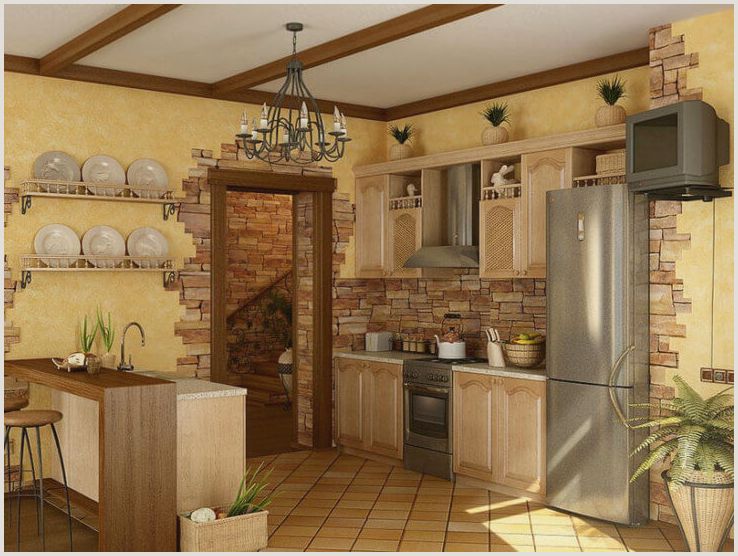 Стены на кухне, чем отделать стильно и практично